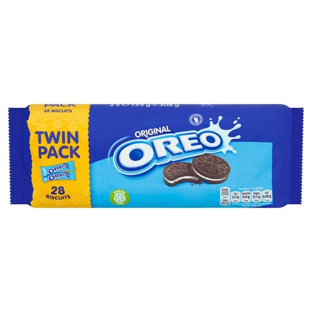 Oreo Chocolate Sandwich Biscuit Twin Pack   2 x 154g
