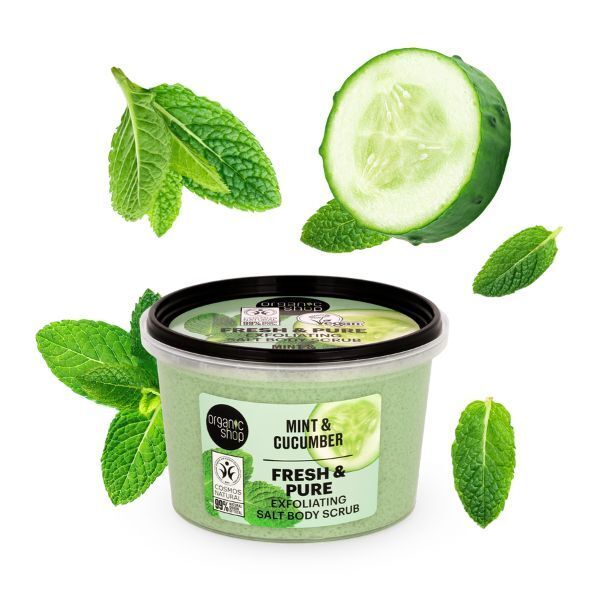 Organic Shop Exfoliating Body Scrub Mint &amp;amp; Cucumber 250 ml