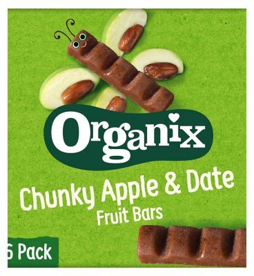 Organix Apple &amp;amp; Date Organic Fruit Snack Bar Multipack 6x17g