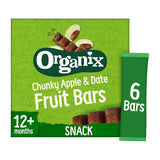 Organix Apple &amp;amp; Date Organic Fruit Snack Bar Multipack 6x17g