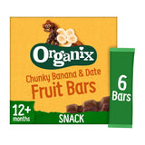 Organix Banana &amp;amp; Date Organic Fruit Snack Bar Multipack 6x17g