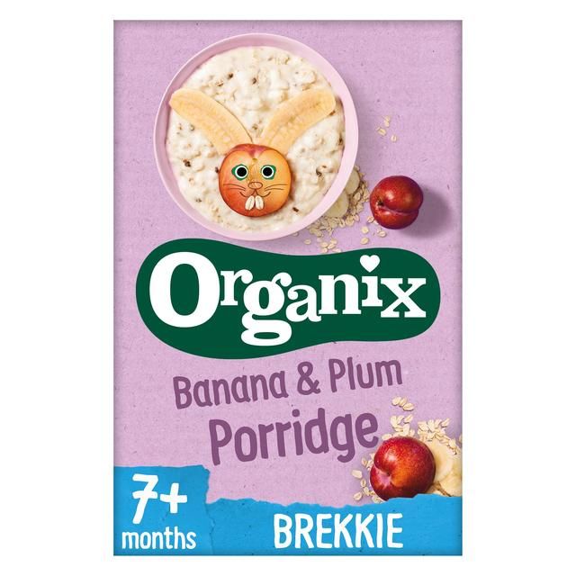 Organix Banana &amp;amp; Plum Organic Baby Porridge 7 mths+   200g