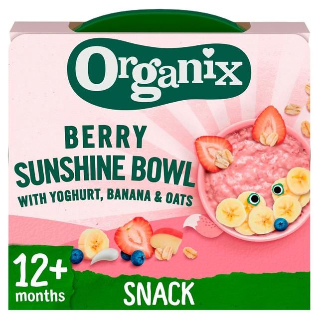 Organix Berry Sunshine Bowl With Yoghurt Banana &amp;amp; Oats Toddler Meal   120g