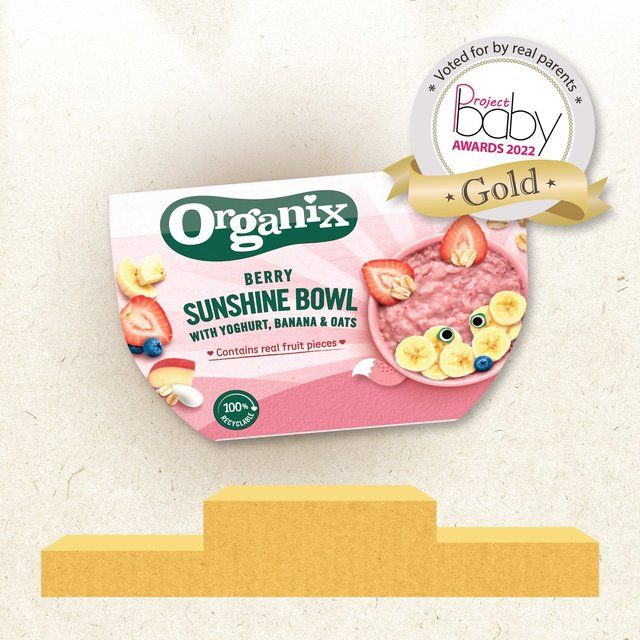 Organix Berry Sunshine Bowl With Yoghurt Banana &amp;amp; Oats Toddler Meal   120g