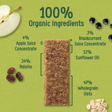 Organix Blackcurrant Organic Soft Oaty Bars Toddler Snack Multipack   6 x 23g