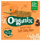 Organix Carrot Cake Organic Soft Oaty Bars Toddler Snack Multipack    6 x 23g