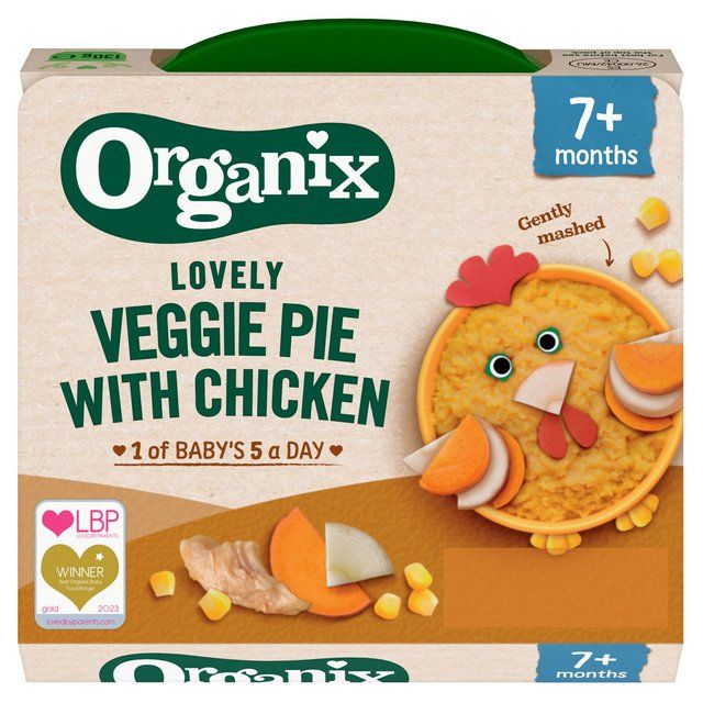 Organix Chicken &amp;amp; Vegetable Pie Baby Food 7 months   130g