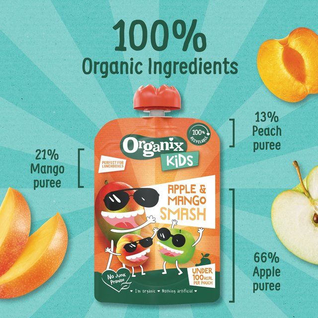 Organix KIDS Mango &amp;amp; Apple Smash Pouch    100g