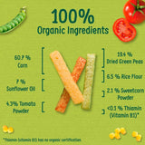Organix Melty Veggie Organic Stix 7 mths+ Multipack   4 x 15g
