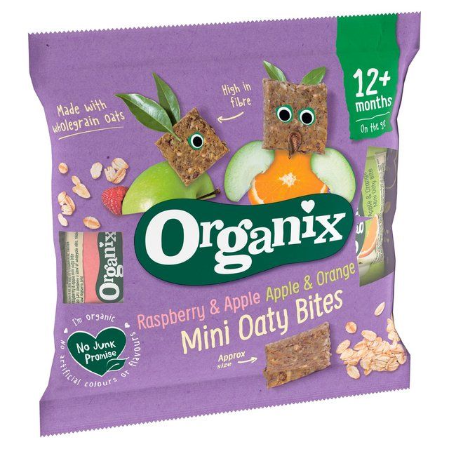 Organix Mini Organic Oaty Toddler Snack Bar Bites   110g