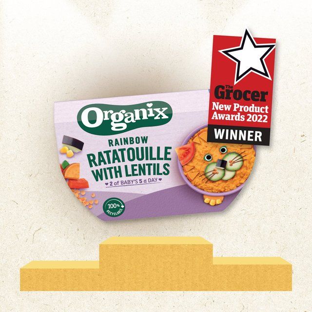 Organix Rainbow Ratatouille With Lentils Baby Food 7 months   130g