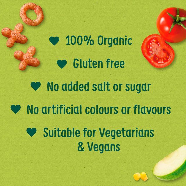 Organix Saucy Tomato Organic Noughts &amp;amp; Crosses 10 mths+ Multipack   4 x 15g