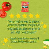 Organix Saucy Tomato Organic Noughts &amp;amp; Crosses 10 mths+ Multipack   4 x 15g