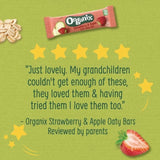 Organix Strawberry &amp;amp; Apple Organic Soft Oaty Bars Toddler Snack Multipack   6 x 23g
