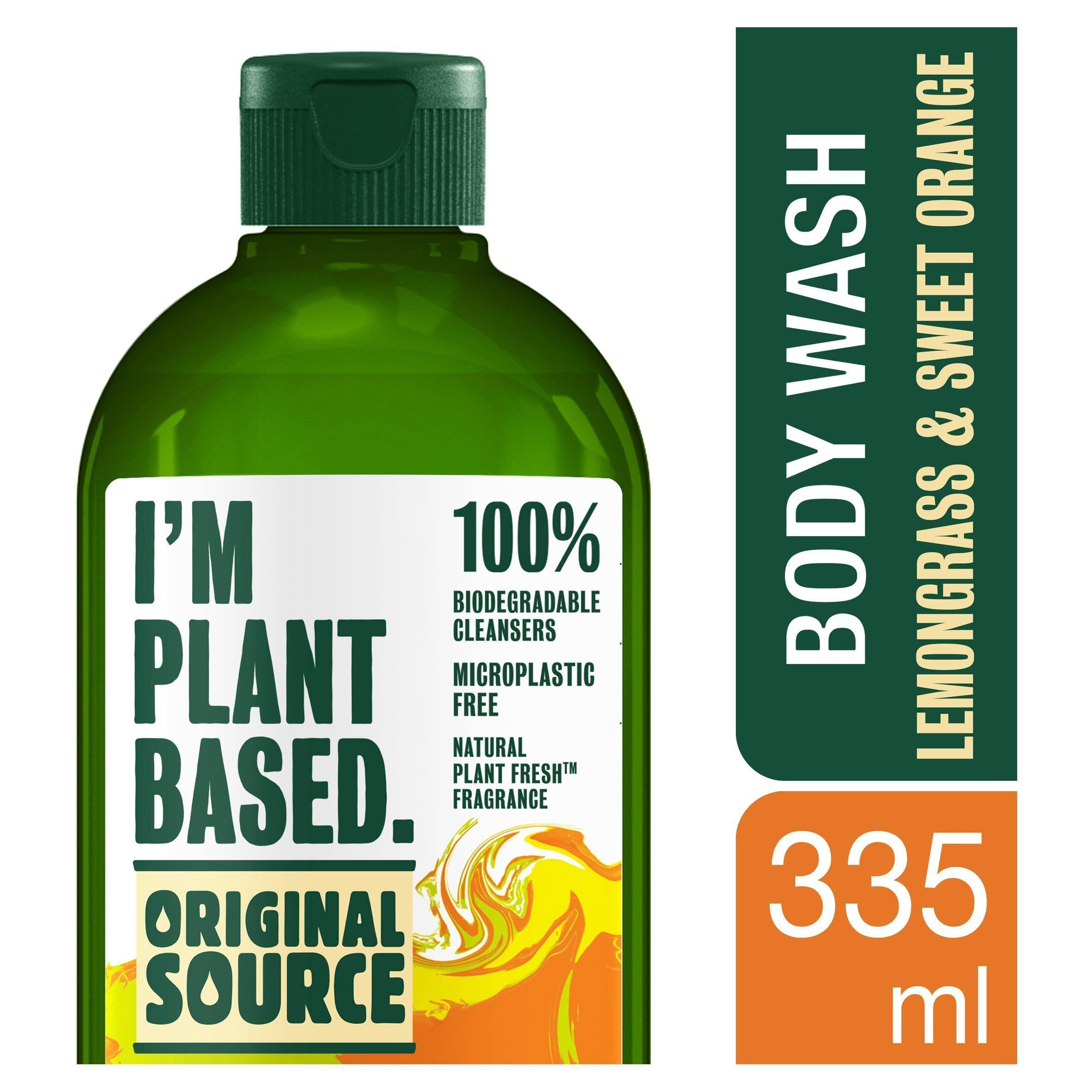 Original Source I'm Plant Based Lemongrass &amp;amp; Sweet Orange Body Wash 335ml