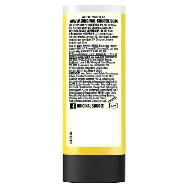 Original Source Lemon &amp;amp; Tea Tree Shower Gel Body Wash 50ml