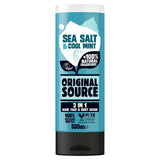 Original Source Sea Salt &amp;amp; Cool Mint 3 in 1 Hair Face and Body Wash for Men   500ml
