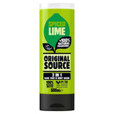 Original Source Spiced Lime 3 in 1 Hair Face and Body Wash for Men   500ml