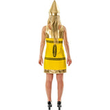 Orion Costumes Womens Yellow Crayon Fancy Dress Medium