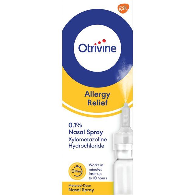 Otrivine Allergy Hayfever &amp;amp; Blocked Nose Relief Nasal Spray   10ml