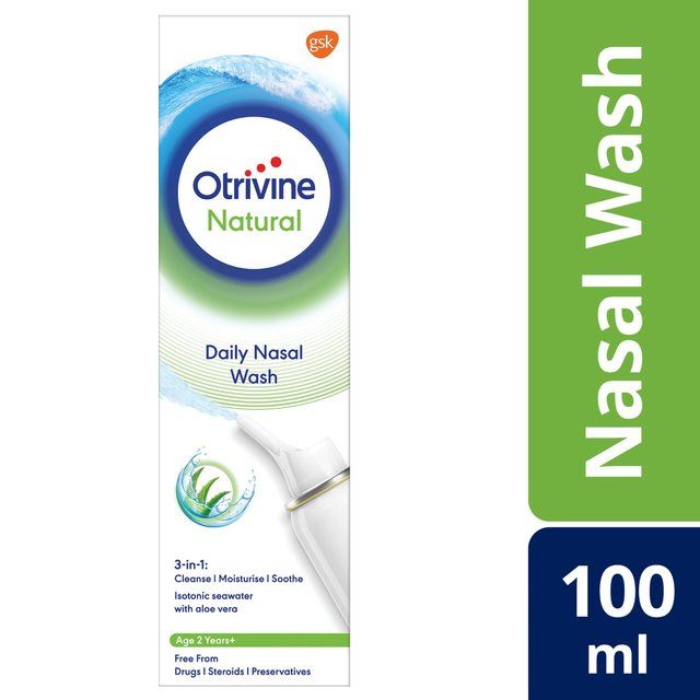 Otrivine Natural Daily Nasal Wash with Aloe Vera Drug Free   100ml