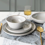 Over &amp;amp; Back Stoneware Dinnerware Set, 16 Piece in 2 Colours