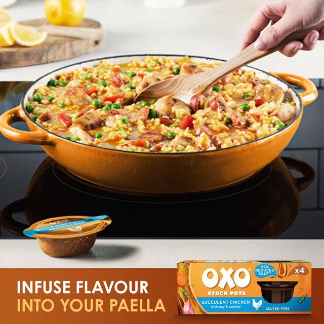 Oxo Stock Pots Reduced Salt Chicken   4 x 20g