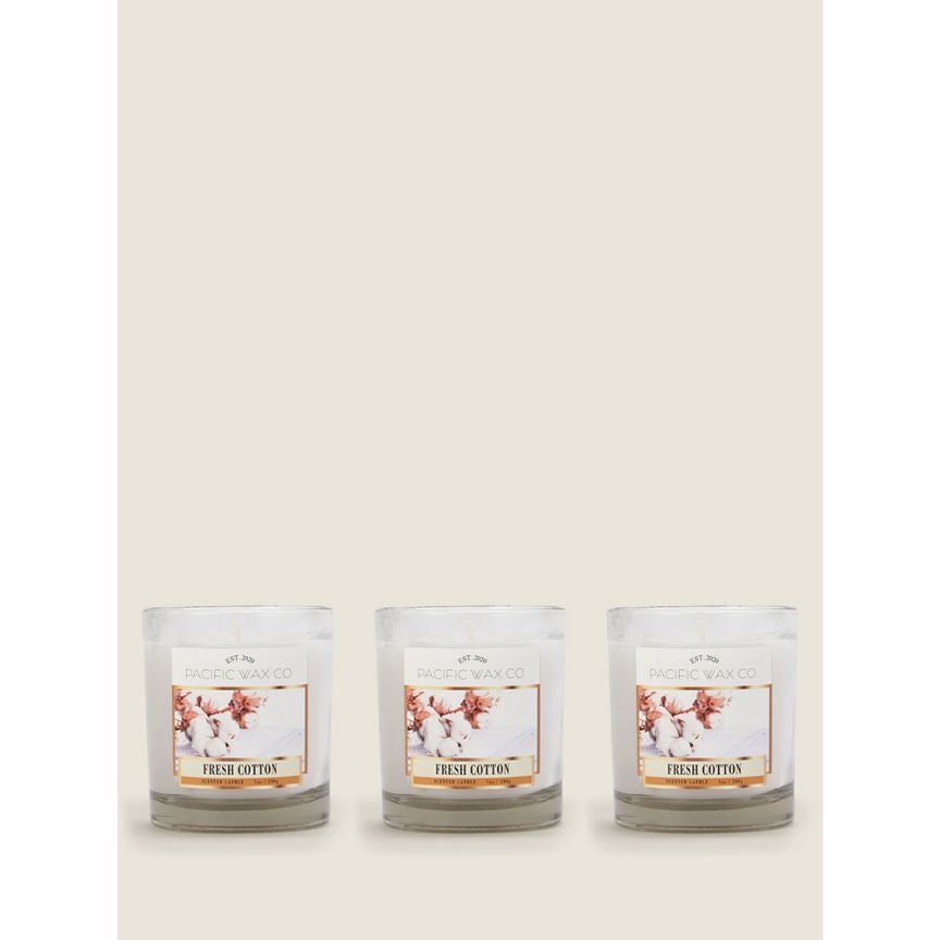 Pacific Wax Co Fresh Cotton Small Jar Candles Bundle