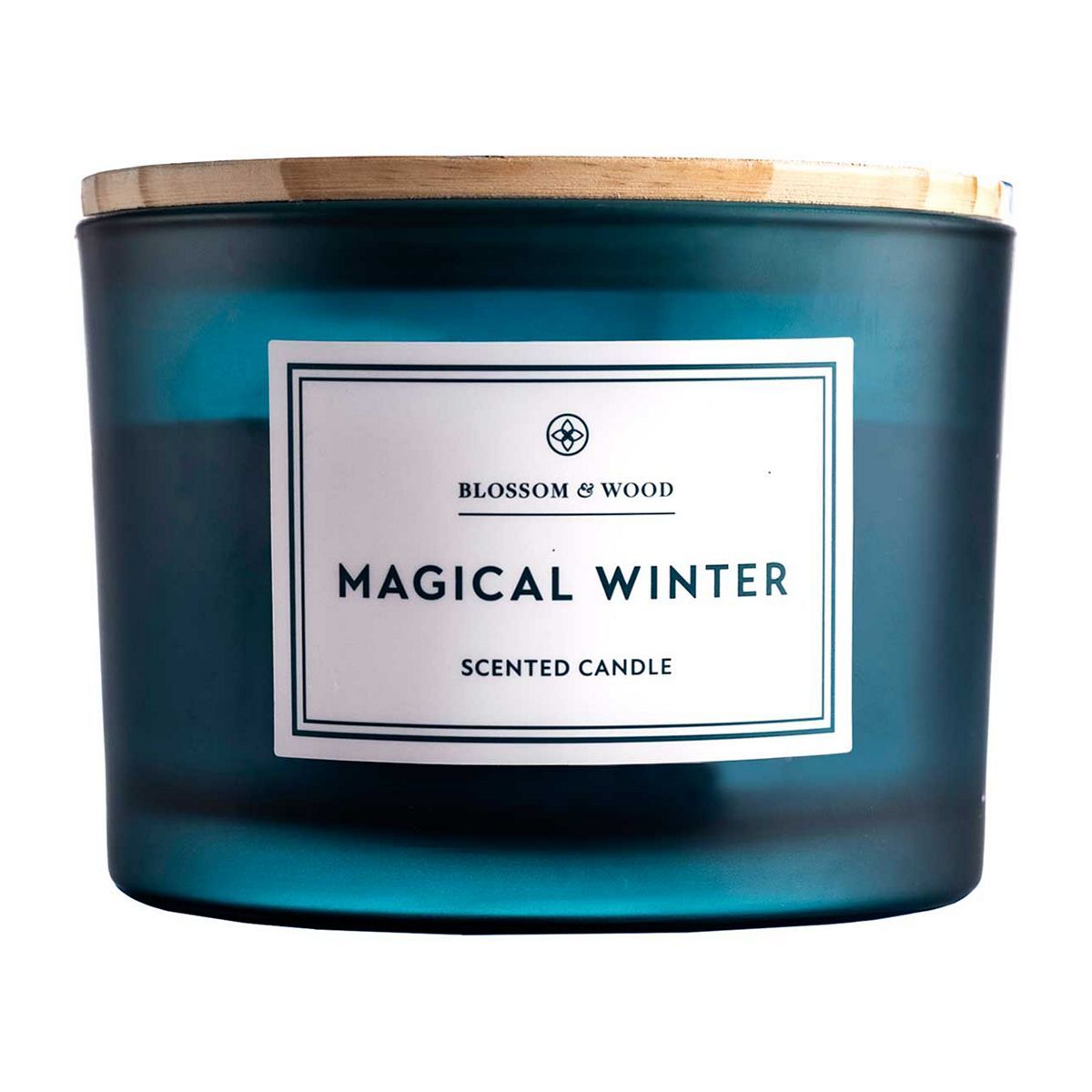 Painted Lid Large Candle - Magical Winter