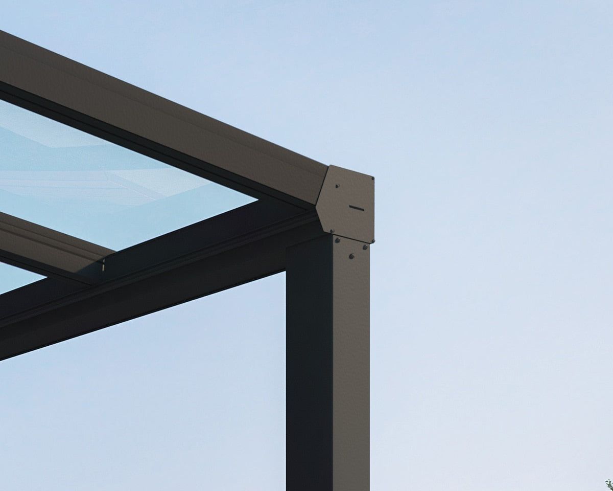 Palram Canopia Stockholm 11ft 2&amp;quot; x 12ft 2&amp;quot; (3.4 x 3.7m) Aluminium Patio Cover