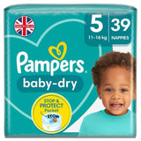 Pampers Baby-Dry Nappies Size 5 (11-16kg) Essential Pack   39 per pack