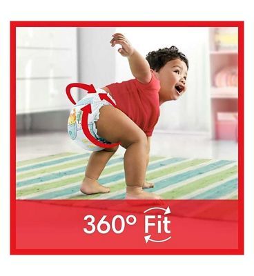 Pampers Baby-Dry Nappy Pants Size 3, 44 Nappies, 6kg-11kg, Essential Pack