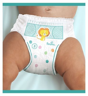 Pampers Baby-Dry Nappy Pants Size 5, 33 Nappies, 12kg-17kg, Essential Pack