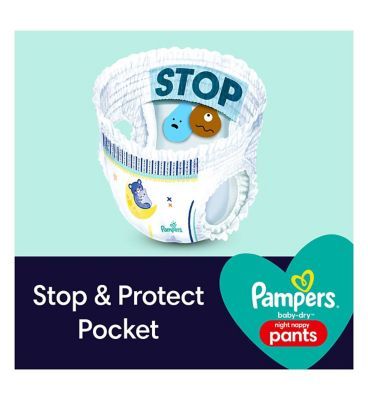 Pampers Baby-Dry Night Pants, Size 6, 24 Nappies