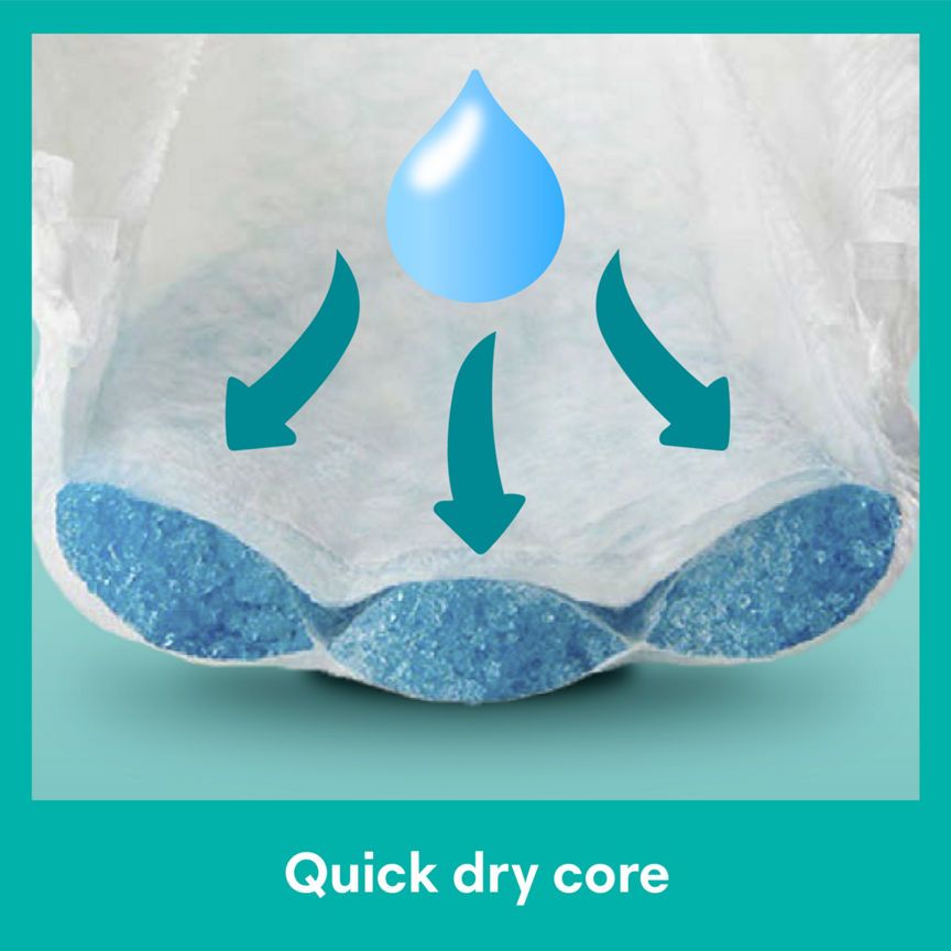 Pampers Baby-Dry Size 4 Nappies Essential Pack