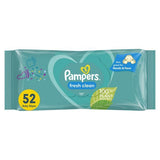 Pampers Fresh Clean Baby Wipes 52 Pack