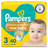 Pampers New Baby Nappies Size 3 (6-10kg) Essential Pack   40 per pack