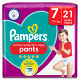 Pampers Premium Protection Nappy Pants Essential Pack Size 7, 17kg+ x21