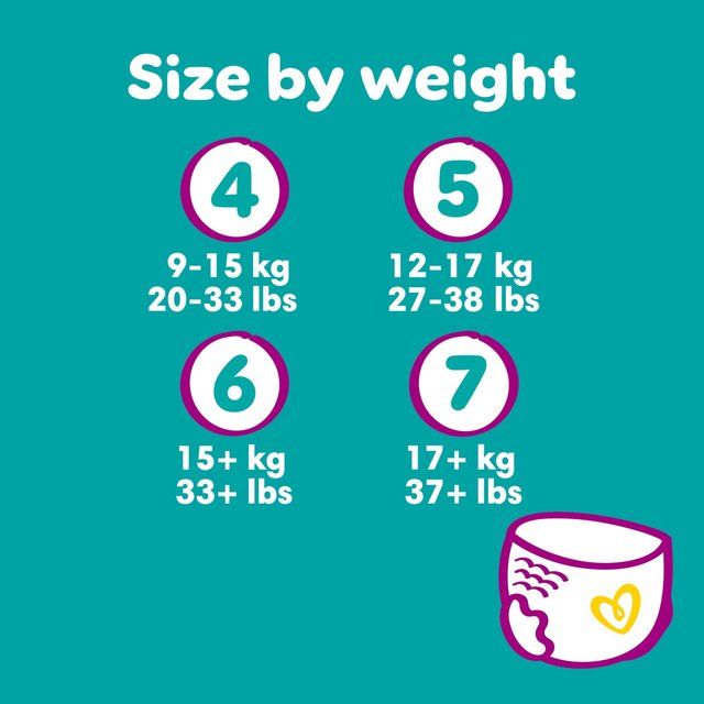 Pampers Premium Protection Nappy Pants Size 4 (9-15kg) Jumbo+ Pack   54 per pack