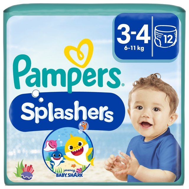 Pampers Splashers Swim Nappies Size 3-4 (6-11kg)   12 per pack