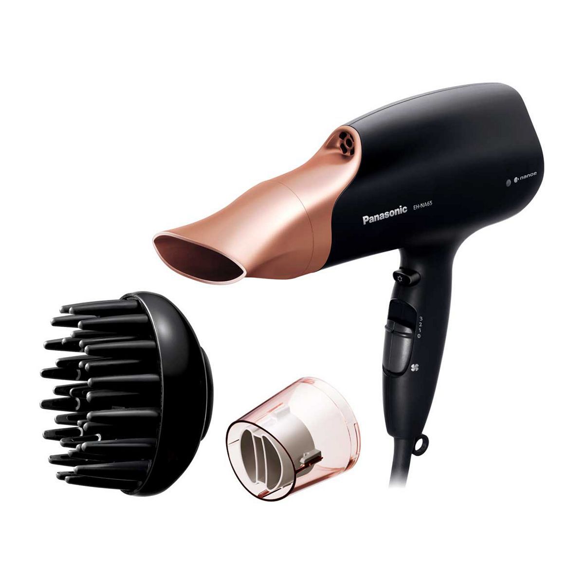 Panasonic EH-NA65CN Nanoe&amp;trade; Hair Dryer with Diffuser for Visibly Improved Shine (Rose Gold)