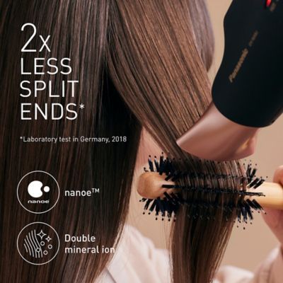 Panasonic EH-NA9J Advanced Folding Hair Dryer with Diffuser, Nanoe &amp;amp; Double Mineral Technology