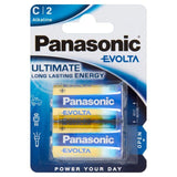 Panasonic Evolta C Batteries Alkaline   2 per pack