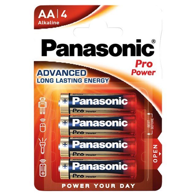 Panasonic Pro Power AA Batteries Alkaline   4 per pack