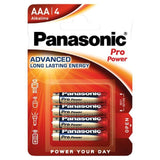 Panasonic Pro Power AAA Batteries Alkaline   4 per pack