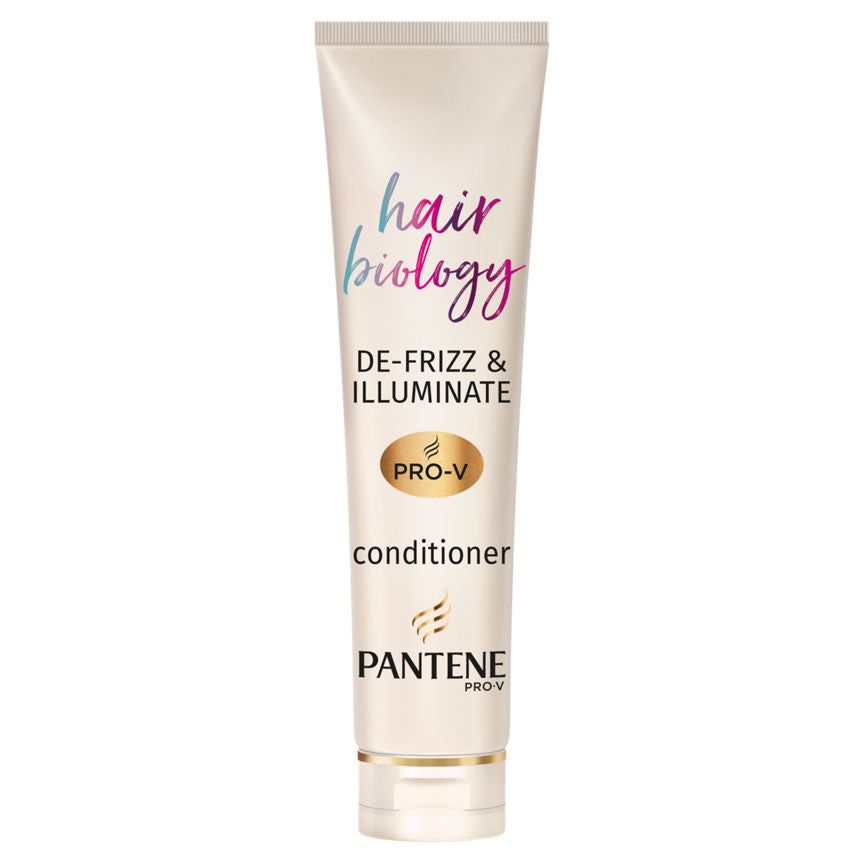 Pantene Hair Biology De-frizz &amp;amp; Illuminate Hair Conditioner For Frizzy, Dry, Coloured Hair