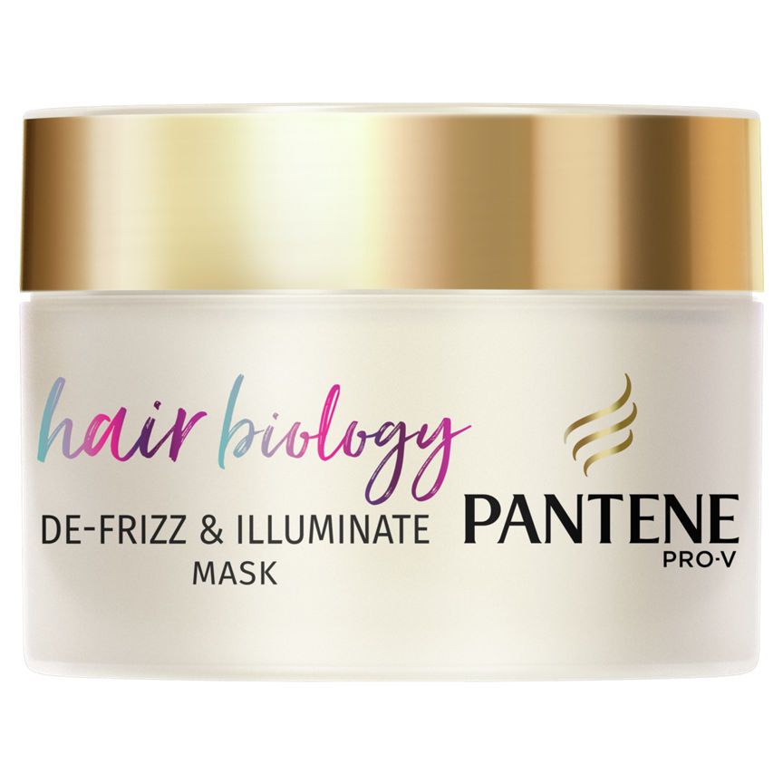 Pantene Hair Biology De-frizz &amp;amp; Illuminate Hair Mask For Frizzy, Dry, Coloured Hair