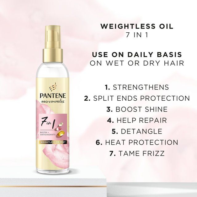 Pantene Miracles 7In1 Weightless Hair Oil 145Ml   145ml