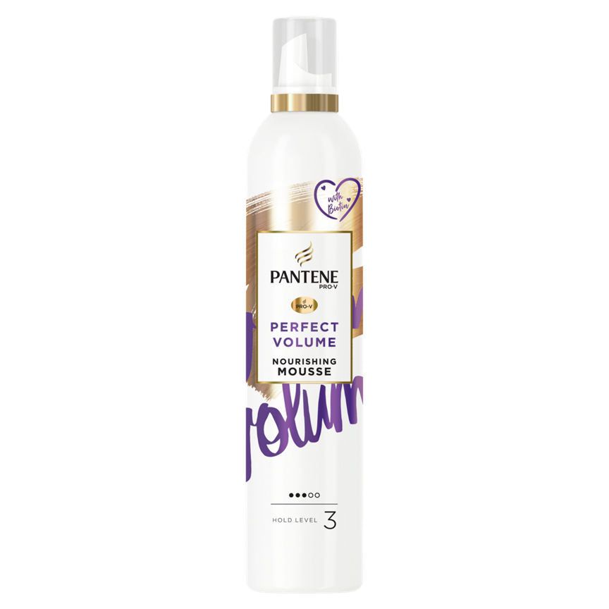 Pantene Pro-V Perfect-Volume Nourishing &amp;amp; Heat Protection Hair Mousse, With Biotin