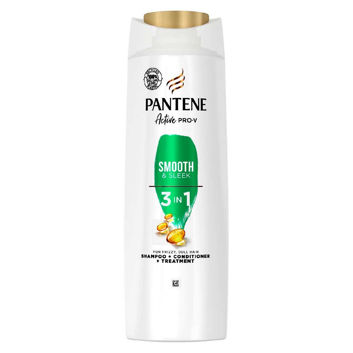 Pantene Pro-V Smooth &amp;amp; Sleek 3 In 1 Shampoo, For Dull &amp;amp; Frizzy Hair, 400ML